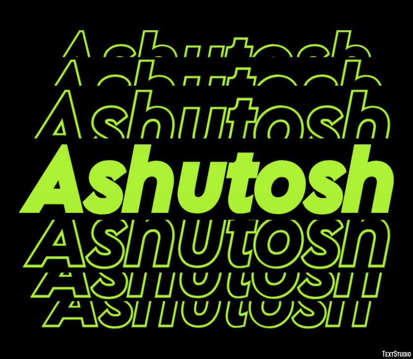 Ashutosh Texteffekt