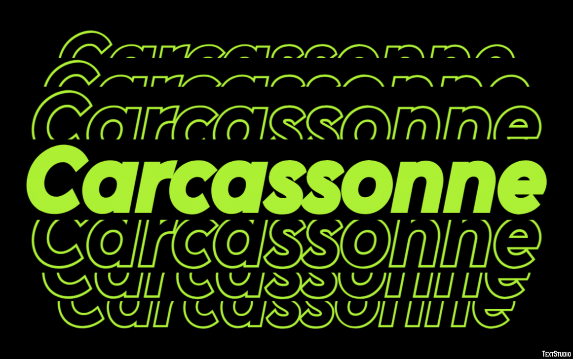Carcassonne Effet de Texte