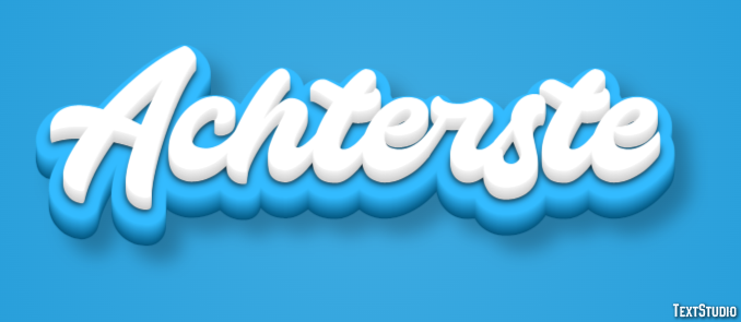 Achterste Text Effect