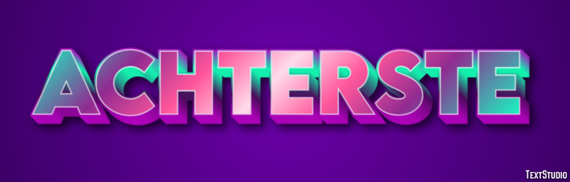 Achterste Text effect