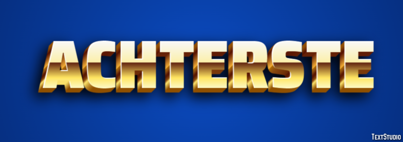 Achterste Tekst Effect