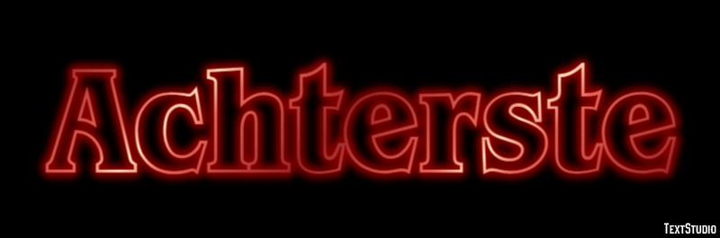 Achterste Text effect