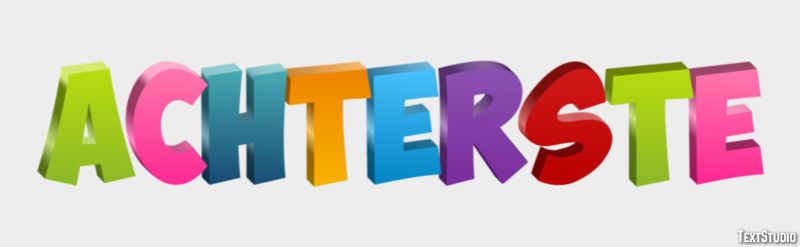 Achterste Text Effect