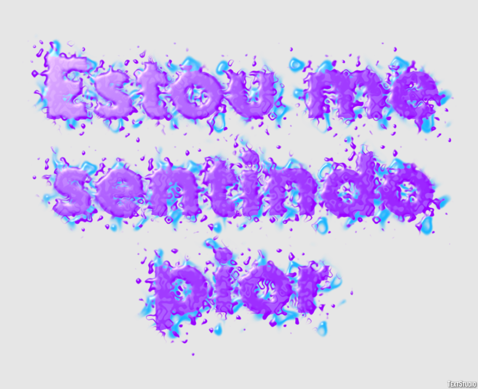 Estou me sentindo pior Efeito do texto