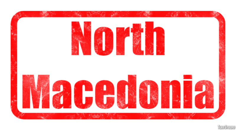North Macedonia Text effect