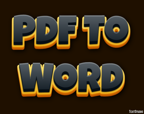 Pdf To Word Efeito de texto