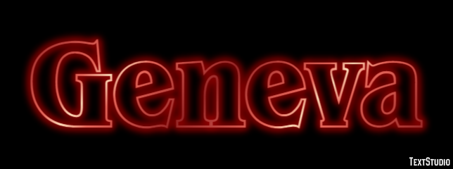 Geneva Efekt tekstowy
