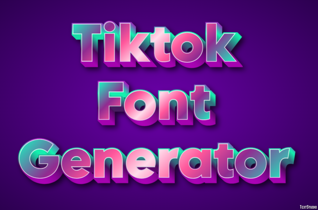 Tiktok Font Generator Effetto testo