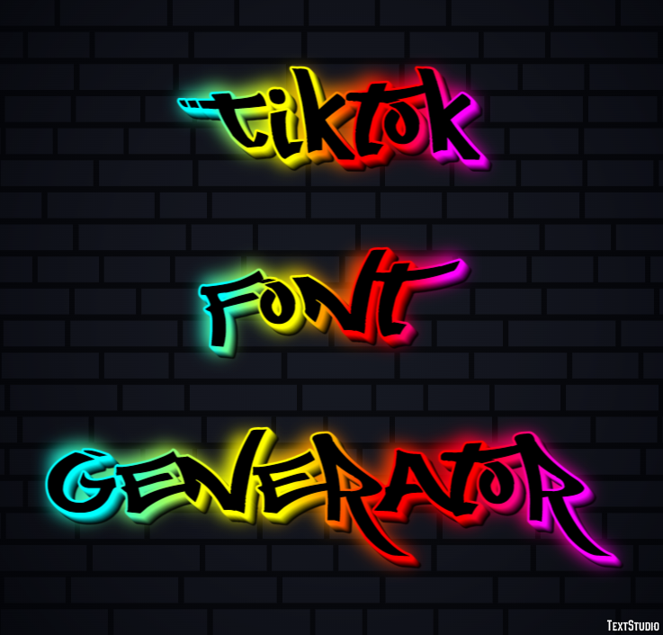 Tiktok Font Generator Effetto testo