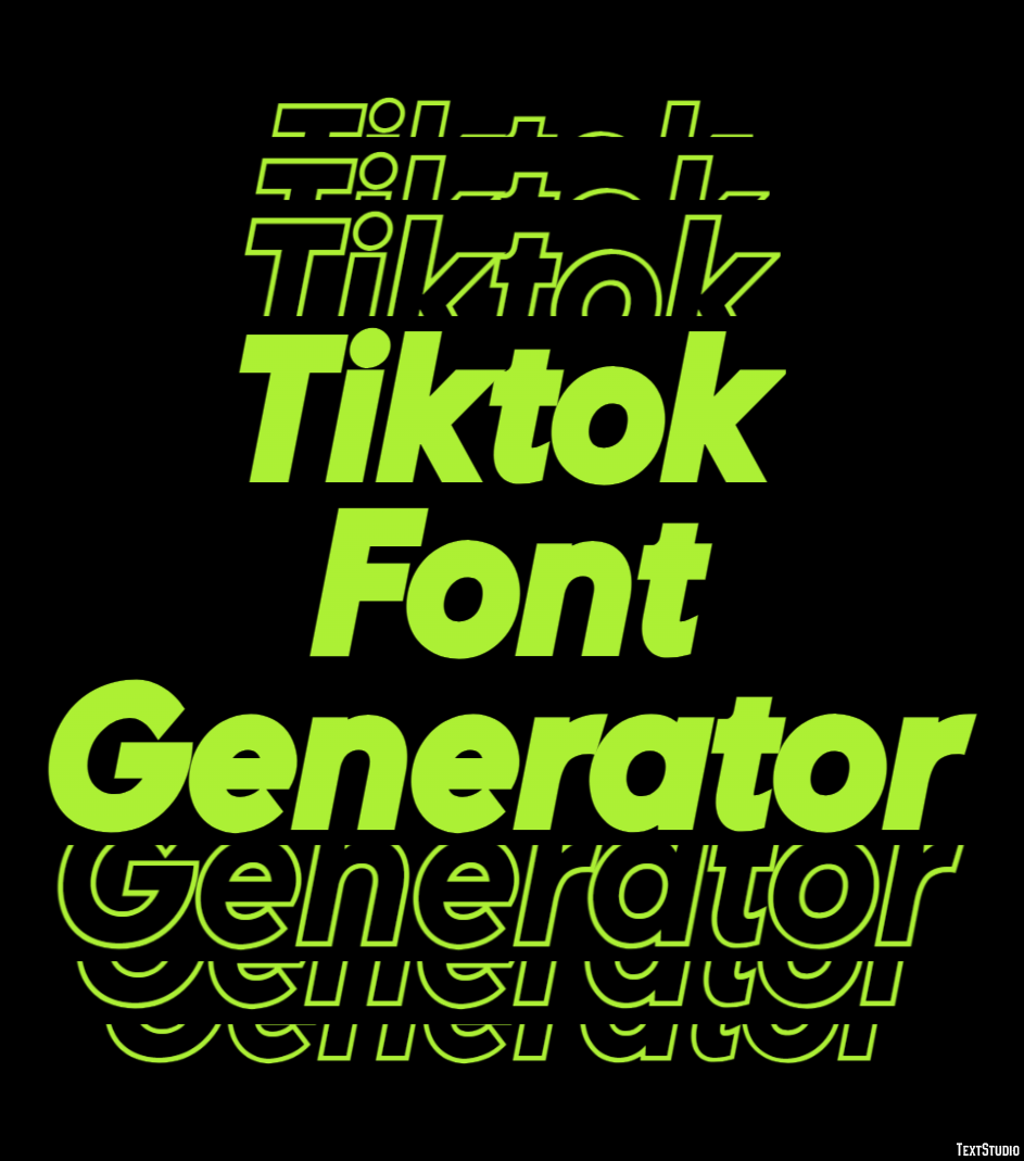 Tiktok Font Generator Effetto testo