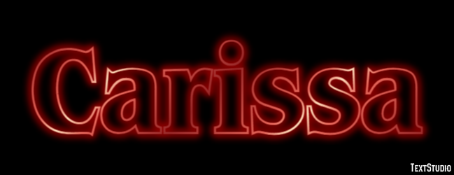 Carissa テキスト効果