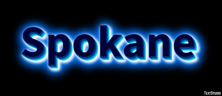 Spokane Tekst Effect