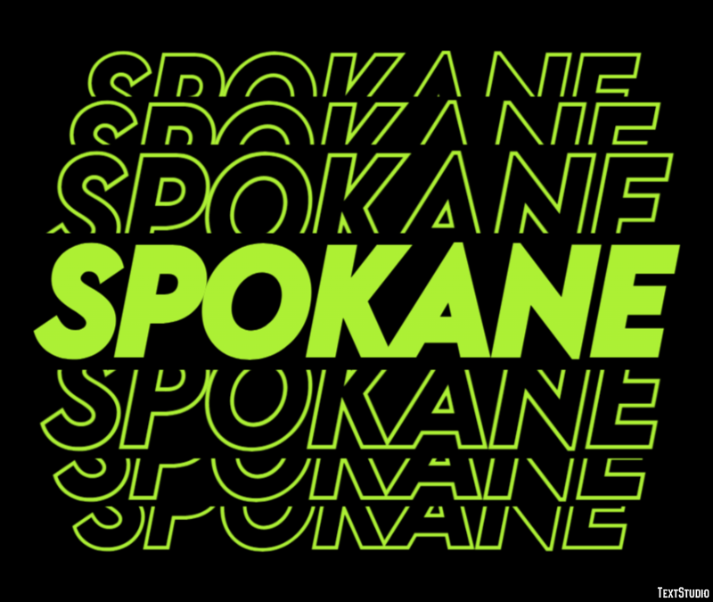 Spokane Efekt tekstowy
