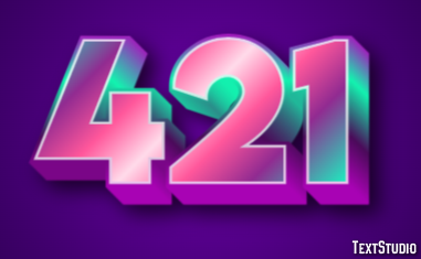 421 Text Effect