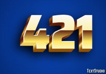 421 Text Effect