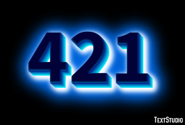 421 Text Effect