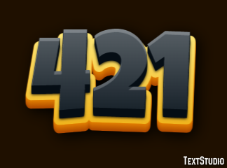 421 Text Effect