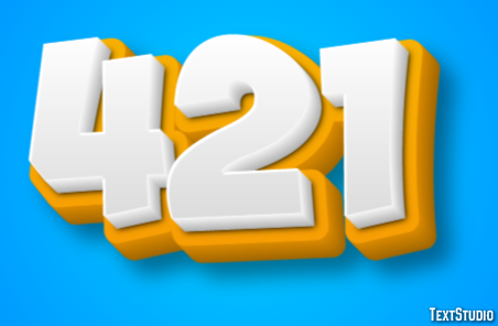 421 Text Effect