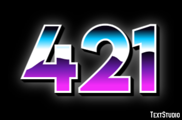 421 Text Effect