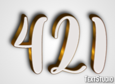 421 Text Effect