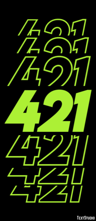 421 Text Effect
