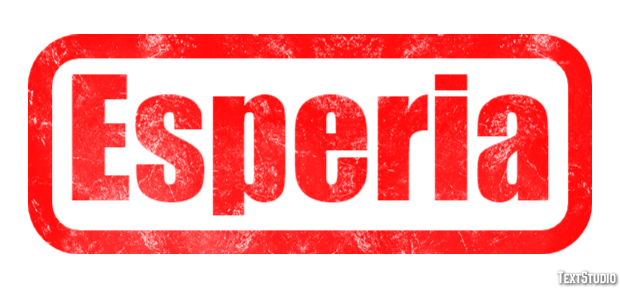 Esperia Effetto testo