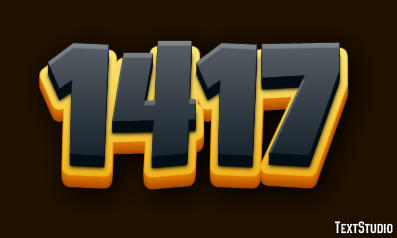 1417 Text effect