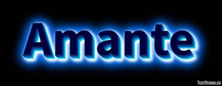 Amante Tekst Effect