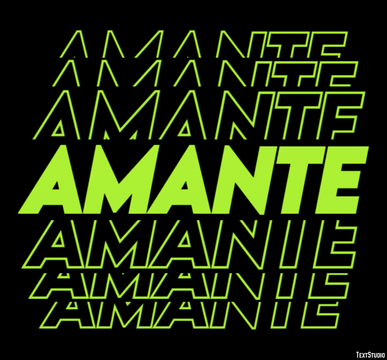 Amante Effet de Texte