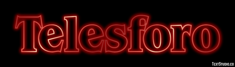 Telesforo Effetto testo