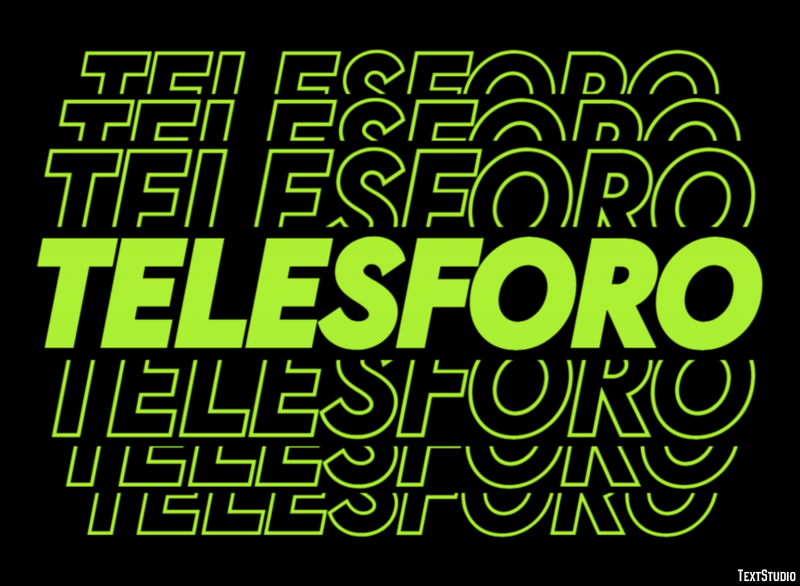 Telesforo Effetto testo