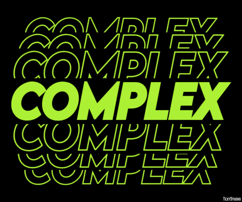 Complex Text Effect