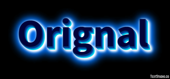 Orignal Effetto testo