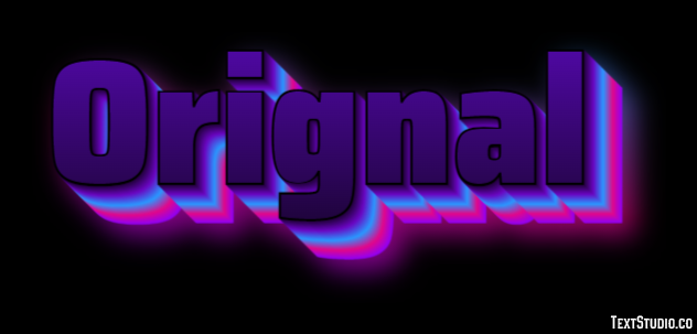 Orignal Effet de Texte