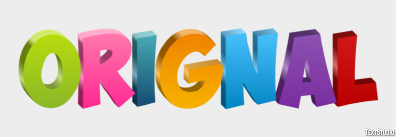 Orignal Effet de Texte