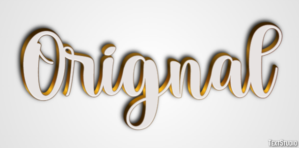 Orignal Effet de Texte