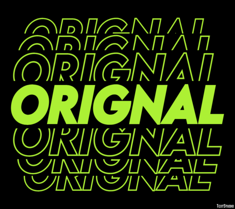 Orignal Effet de Texte