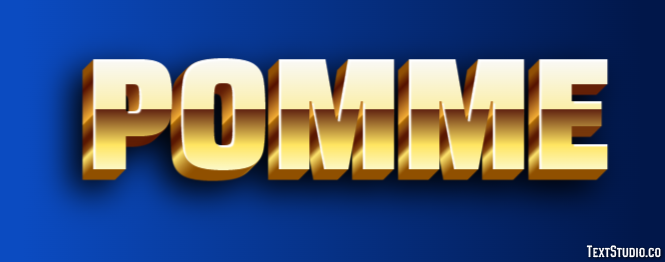 Pomme Text Effect