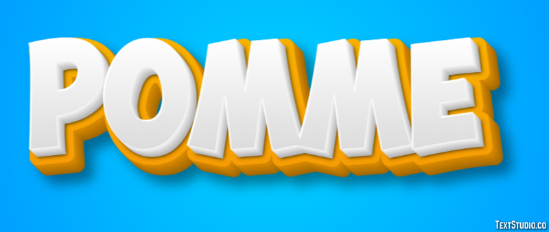 Pomme Text Effect