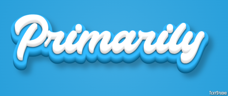 Primarily Text Effect