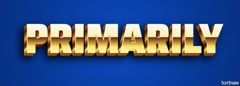 Primarily Text Effect