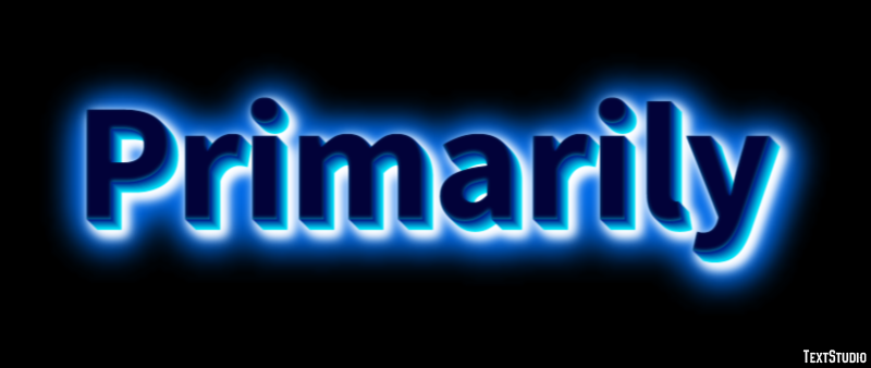 Primarily Text Effect