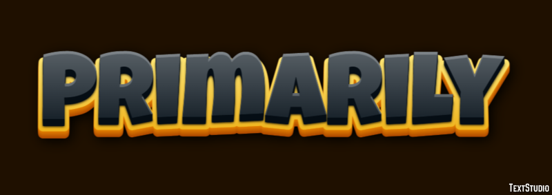 Primarily Text Effect