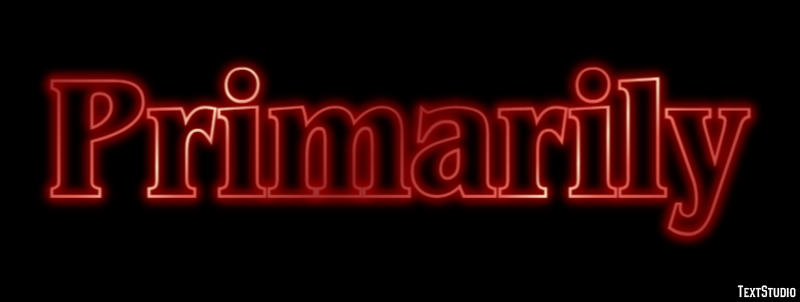 Primarily Text Effect