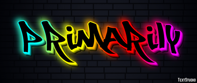 Primarily Text Effect