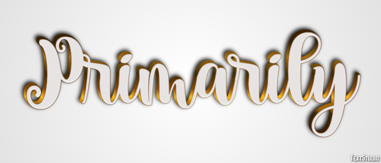 Primarily Text Effect