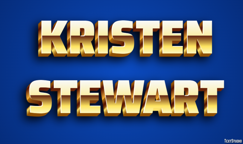 Kristen Stewart Text Effect