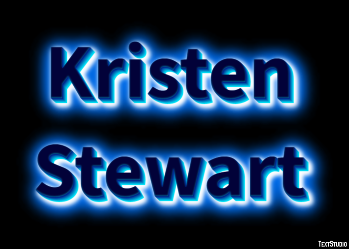 Kristen Stewart Texteffekt