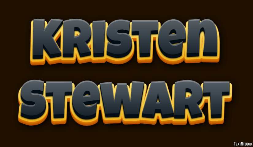 Kristen Stewart Text Effect