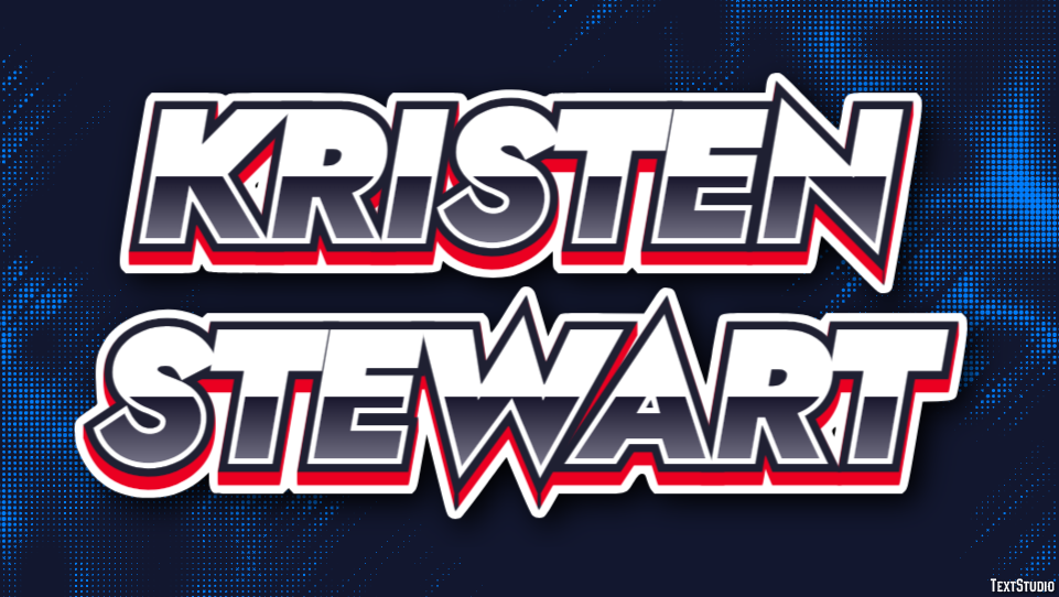 Kristen Stewart Text Effect